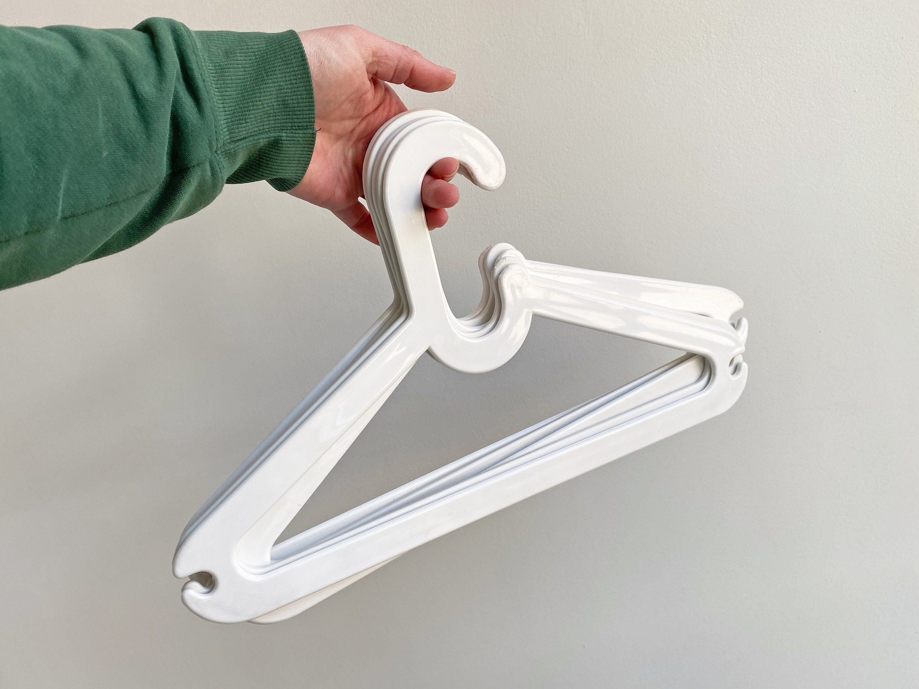 Set of 5 Space Age Cloth Hangers, Vintage 1970s Plastic Design - Etsy