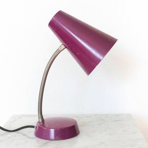 purple desk lamp