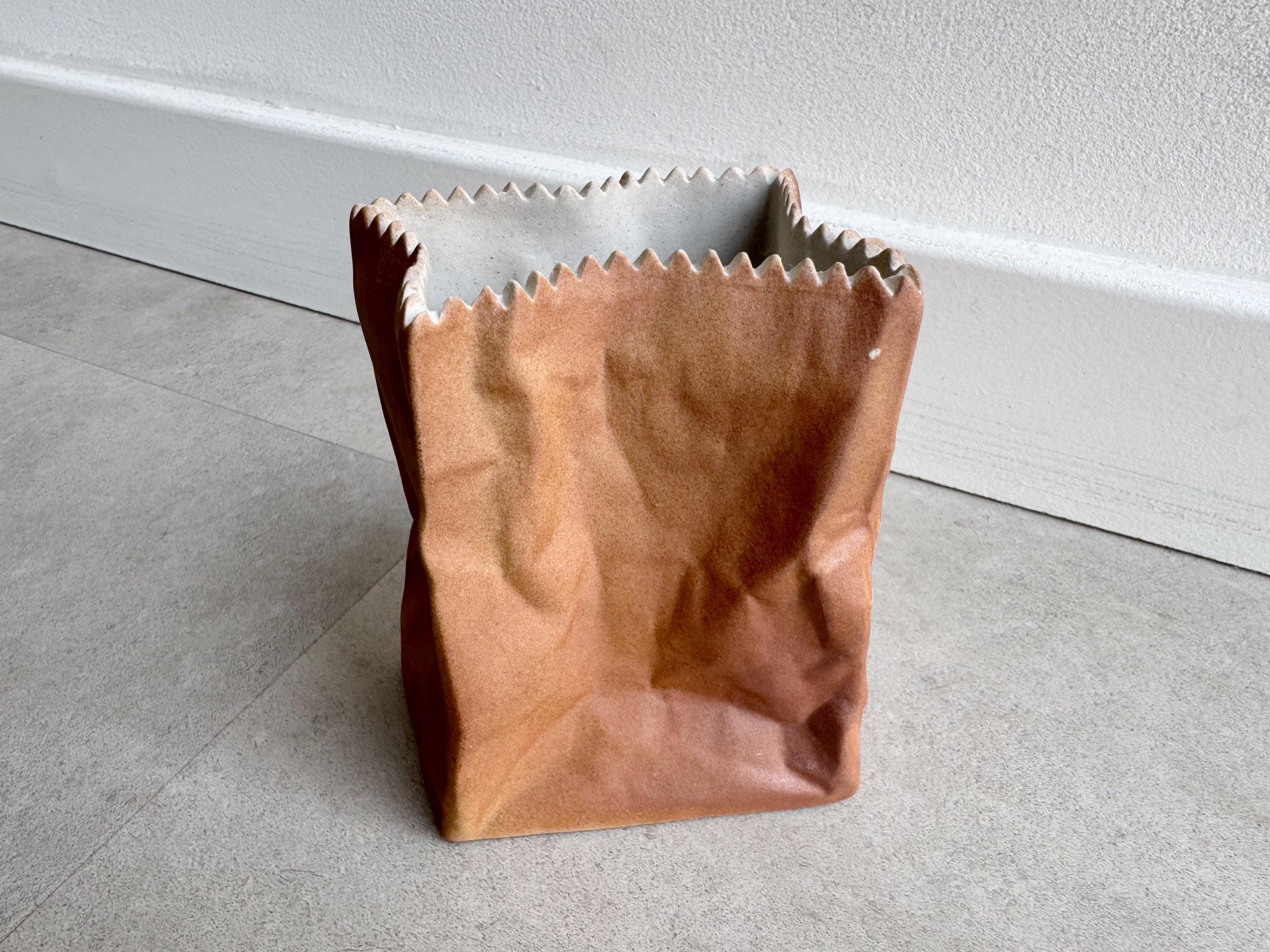 Vintage 70s Rosenthal Paper Bag Vase Tapio Wirkkala - Etsy