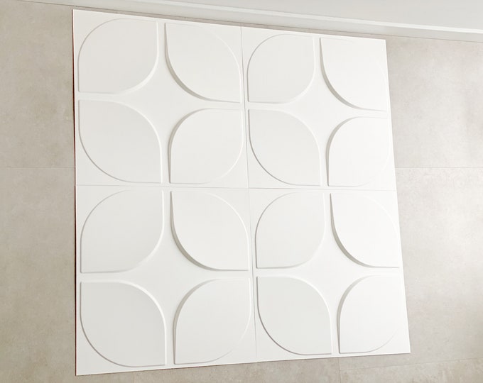 View of Set of 4 Space Age Wall Panels 1x1 Meter Total, Vintage Wall Decor - Etsy