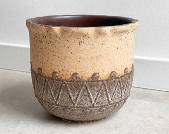 Mid Century Keramik Übertopf / Übertopf aus Keramik