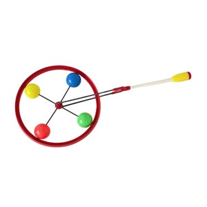 Vintage French Walking game Toy - Push or Pull, Mid Century French toy