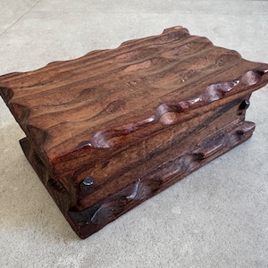 Vintage Brutalist wooden box