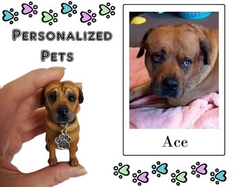 Customized Pets, Memorial Pet Gifts, Pet Loss Gifts, Polymer Clay Pets, Wedding Cake Topper, Pet Sculpture, Personalized Pets, Pet Portraits