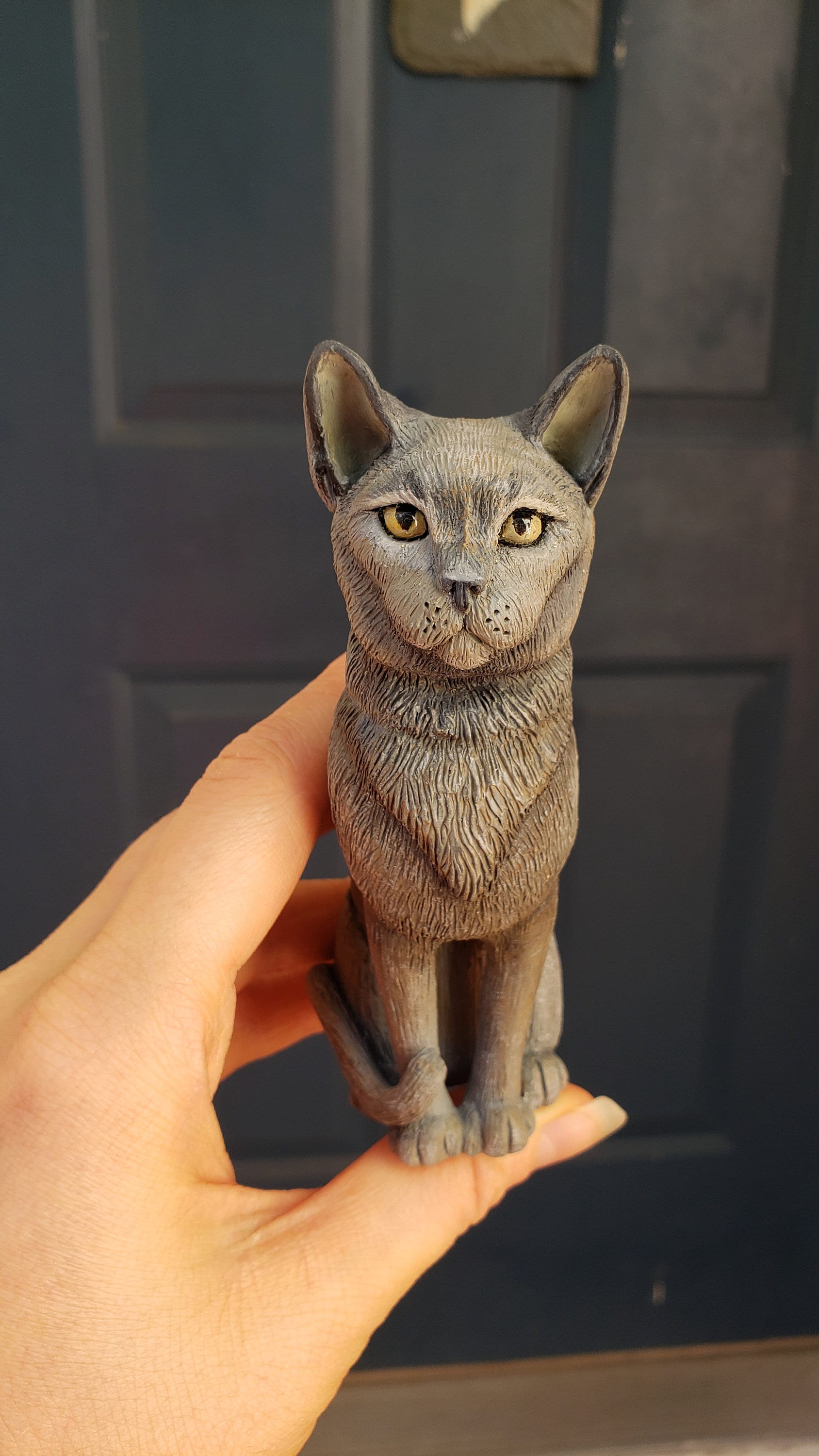 Custom Cat Sculpture, Memorial Cat Gifts, Pet Loss Gifts, Polymer Clay ...