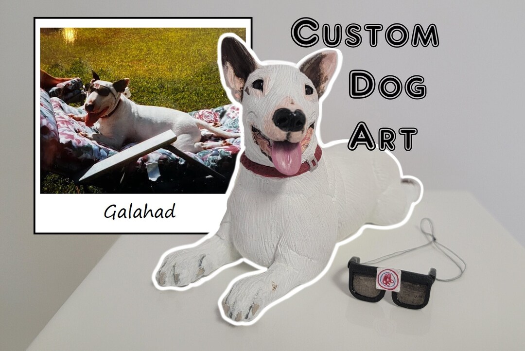 Custom Dog Sculpture, Memorial Dog Gifts, Pet Loss Gifts, Polymer Clay ...