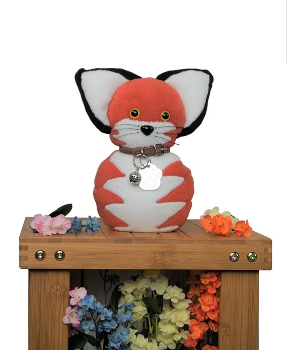 Fox Plushie Fox Stuffed Animal Felt Animal Weighted Stuffed Etsy