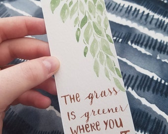 The Grass is Greener - Hanging Vine Bookmark