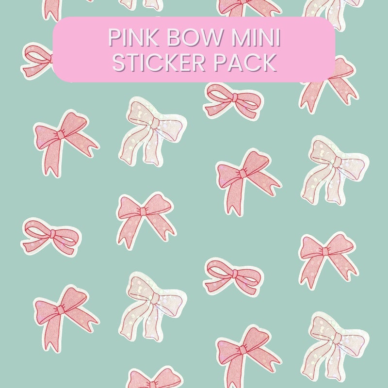 Bow Stickers - Etsy