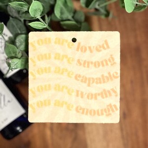 You Are Loved Car Air Freshener Car Freshie, Car Air Freshener Pendant Rear View Mirror, Unique Freshener, Car Accessories, Gift