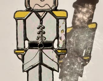 Stained Glass Nutcracker Soldier