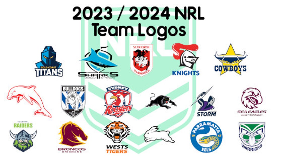 2023 2024 NRL Official Team Logos SVG Digital Download Rugby Etsy 