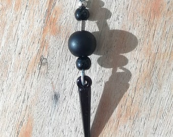 TIMELESS black ONYX dangling earring