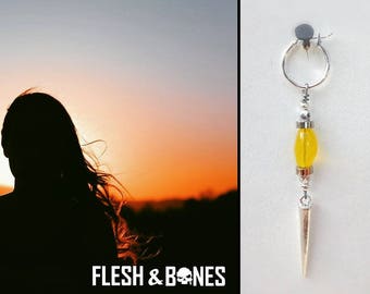 FREE SOUL Yellow Citrine mono earring