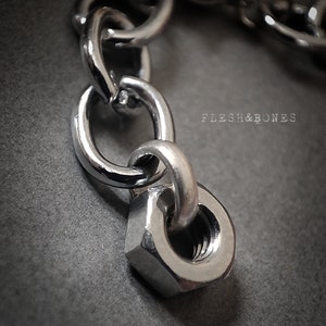 NEXUS chocker necklace, stainless steel, unisex, waterproof 画像 8