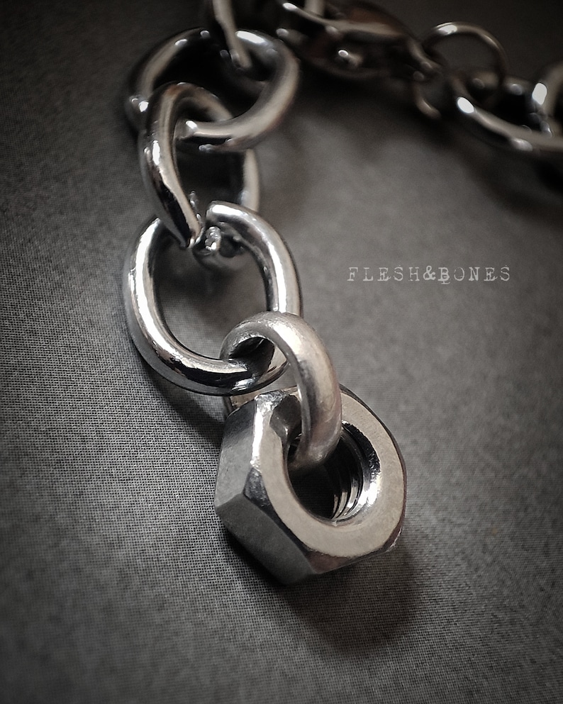 NEXUS chocker necklace, stainless steel, unisex, waterproof 画像 8