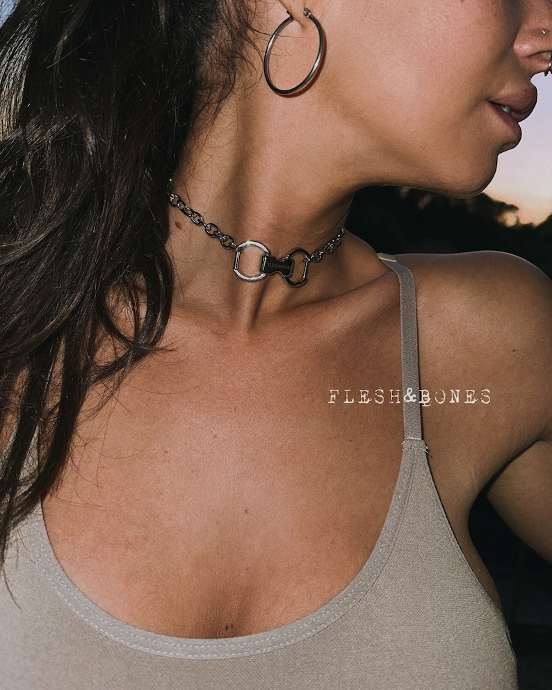 NEXUS chocker necklace, stainless steel, unisex, waterproof image 2