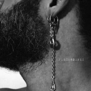 Mono boucle d&#39;oreille unisexe AURA, inoxydable, antiallergique