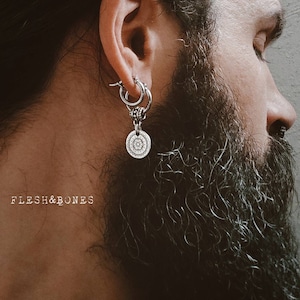 SUN COMPASS boucle d'oreille mono alternativa para hombres y mujeres, unisex y faite à la main imagen 1