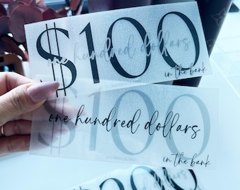 Custom Prop Placeholder Laminated Vellum Cash Envelope Insert | A6 Budget Binder Accessory