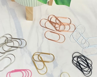 Paperclip Wide | Planner Jumbo Clip | Large Paper Clip | Bookmark Paperclips