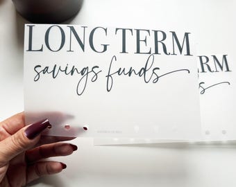 Custom Binder Dashboard: Minimalist Cash Stuffing Title Page