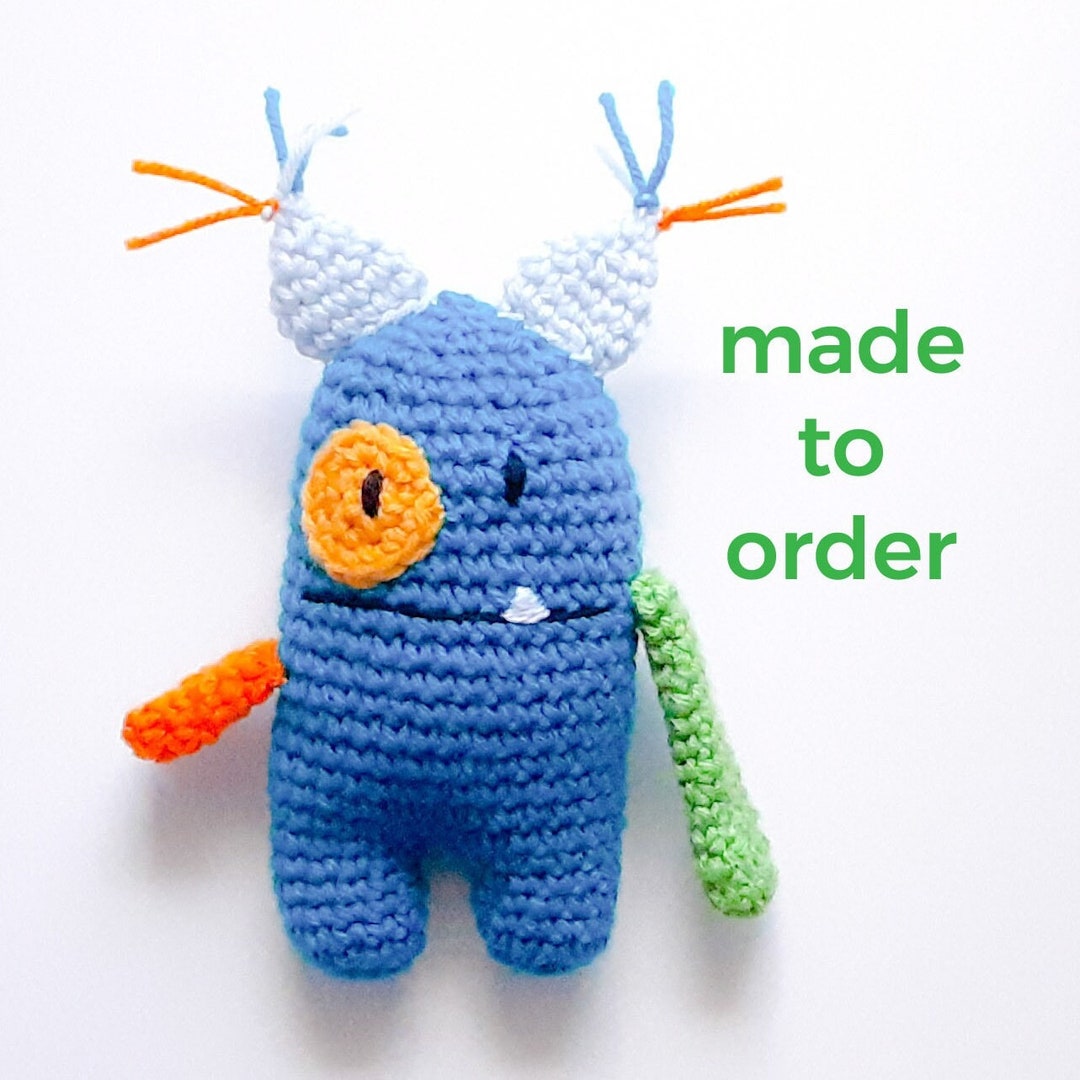 Monster Plush Gift for Kids Handmade Custom Soft Stuffed Toy Etsy