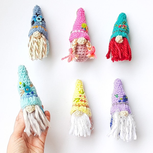 Mini Gnome Small stuffed toy or decoration, Gift for Mom, made in different colors