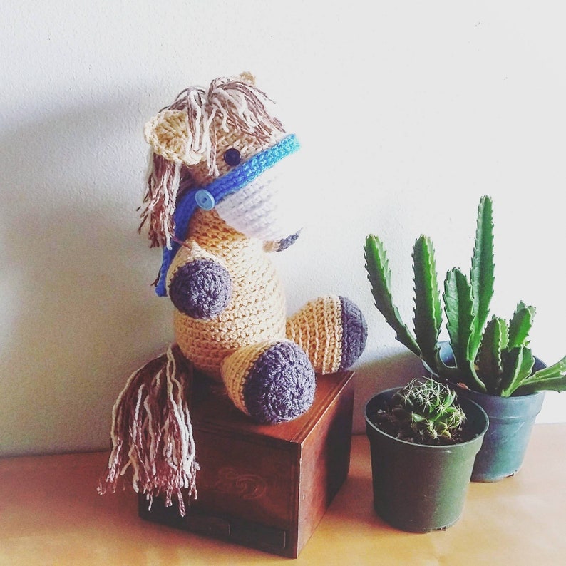 Horse plush toy Crocheted horse Custom Horse Pony Plush Horse Crochet Animal Crocheted Horse Horse stuffed animal MADE TO ORDER