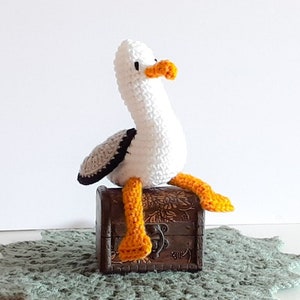 Seagull Stuffed Animal, Gift for Kids or Coastal home decor, Ocean Animals Plush