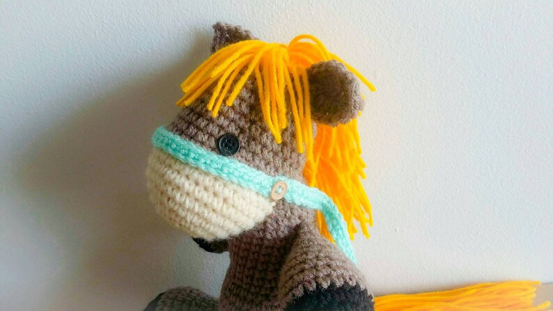 Horse plush toy Crocheted horse Custom Horse Pony Plush Horse Crochet Animal Crocheted Horse Horse stuffed animal MADE TO ORDER