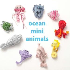 Sea animals Mini plush toys, Small gifts, Dolphin Stingray Turtle Fish Manatee Octopus Crab Jellyfish Seahorse, Price is per unit