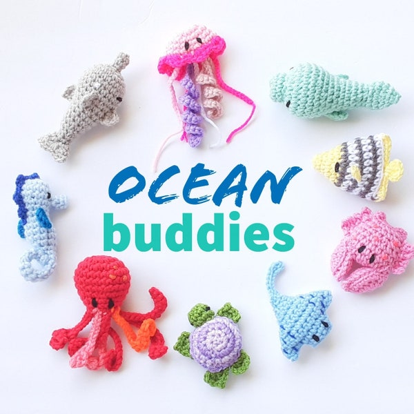 Sea animals Mini plush toys, Small gifts, Dolphin Stingray Turtle Fish Manatee Octopus Crab Jellyfish Seahorse