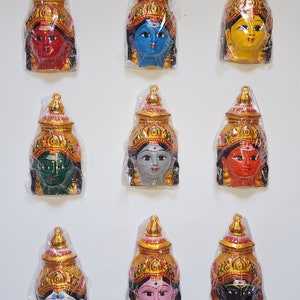 SALE! Nava Durga Face set/ Lakshmi Face set /Durga Puja Festivals/ Navarathiri Puja