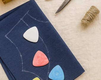 10-Piece Wipeable Fabric Chalk Set – Multi-Color Sewing Marking Tools