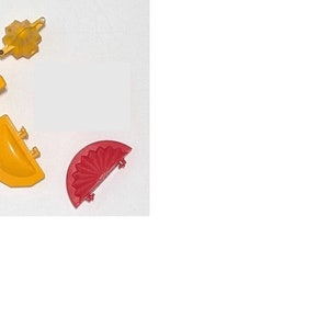 Ganesh Chaturthi SALE ! 6 Pcs Plastic Kitchen Tool Mold Dough Press for Kolukattai, Gujiya, Modak, Samosa, Dumpling Pie Maker
