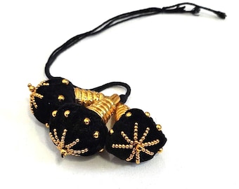 Handcrafted Silk Hair Tassel: Traditional Indian Dance Bridal Kunjam
