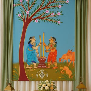 Haldi Ceremony Backdrop, Wedding Function Decoration (8x5 Ft)