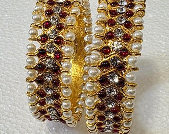 Kemp Bangles –  Traditional South Indian Elegance Size 2.6 Inches