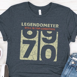 Mens 70th Birthday Gift Shirt, 70 Years Gift Shirt for Husband, Born in 1955 Vintage T-Shirt for Him