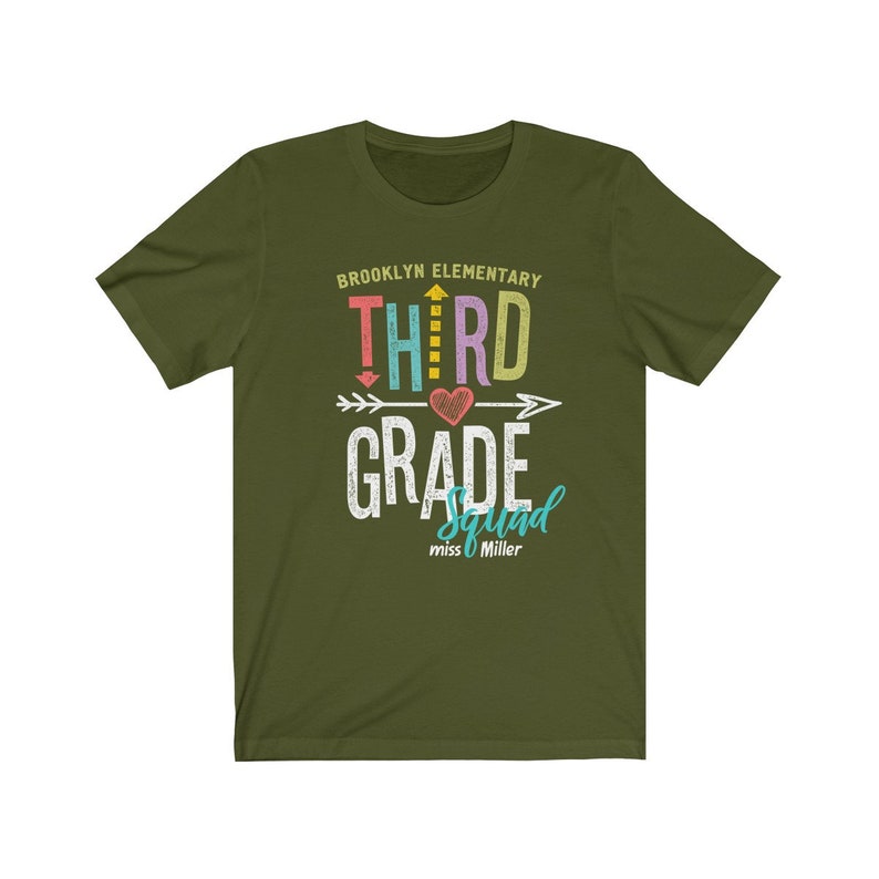 Personalized Teacher Team Shirts Third Grade Squad | Etsy