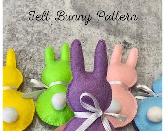 Filz Häschen PDF Schnittmuster, Stoffhase Schnittmuster, Häschen Schnittmuster, Osterhase PDF Schnittmuster, Filz Häschen Schnittmuster, DIY Filz Handwerk.