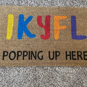 IKYFL Doormat, Doormat, Coir Doormat, Cute Doormat, I know you effing Lying mat