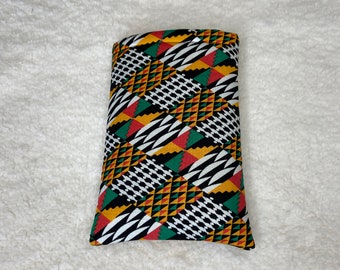 African Print Book Sleeve, Mass Market Paperback Sleeve, Paperback Book Sleeve, Cotton Book Sleeve, Cotton Padded Book Sleeve