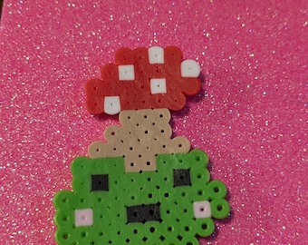 Fun Frogs croc charm- Perler can be made into kandi!