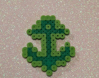 Mini Anchor  - Perler, Keychain, Magent, Earrings