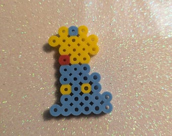 Simpsons croc charm- Perler can be made into kandi!