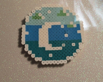 Moon- Perler, Keychain, Magent, Earrings, Coaster set!