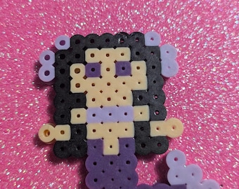 Mini mermaid- Perler, Keychain, Magent, Earrings