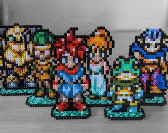 Chrono Trigger characters made from iron beads, Nintendo, SNES, Chronotrigger, HAMA